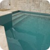 Pool, spa and steps fully tiled with CM126 Antique Aqua