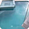 Pool, spa and steps fully tiled with CM126 Antique Aqua