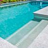 GCR225 White Crystal Mosaics 23x48mm pool tile