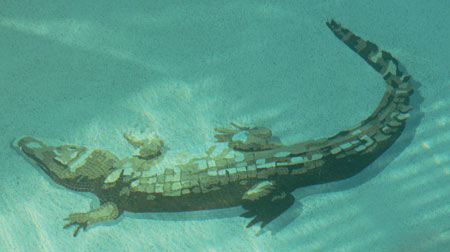 1.5m Crocodile mosaic picture design