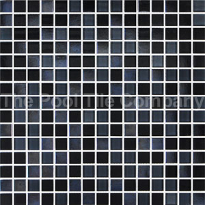 GCR320 Charcoal Crystal Pearl Blend 20mm glass mosaic tiles