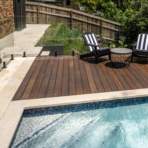 Almond Granite with Bering Sea