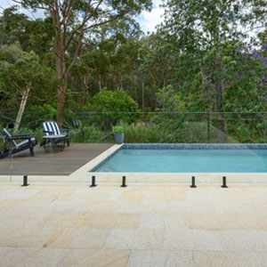 Almond Granite with Bering Sea