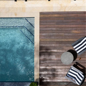 Almond Granite with Bering Sea
