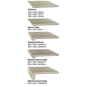 Almond Granite Coping Profiles