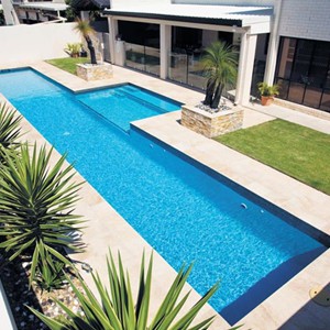 Almond Granite Pool Tiles and Coping. Outdoor Pavers and Coping