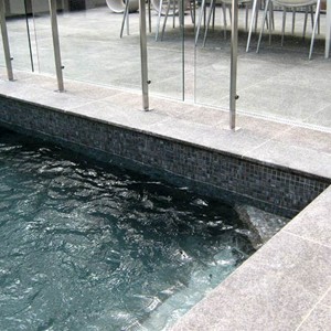 Black Granite showing interior mosaics