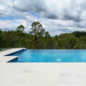 Light Grey Granite Pool Paving