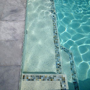 Parisian Blue Limestone Pool Tiles and Pavers