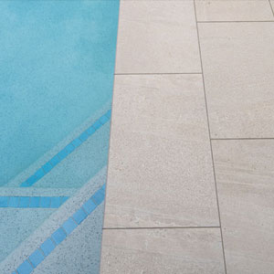 Mercury tiles shown in place