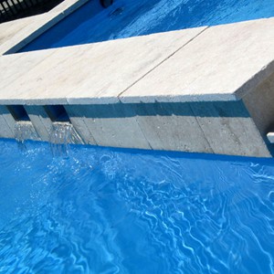 Travertine Pool Coping Tumbled Edge