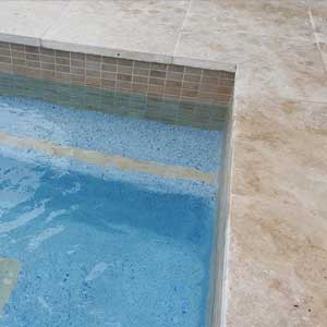 Silver Travertine Steps and Pavers