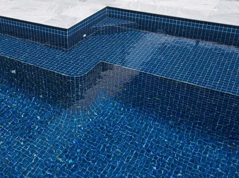 Ocean Blue 48mm Ceramic Mosaic Tiles CM098