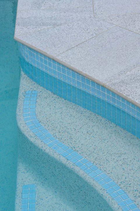 Ice Blue 23mm Ceramic Mosaic Pool Tiles