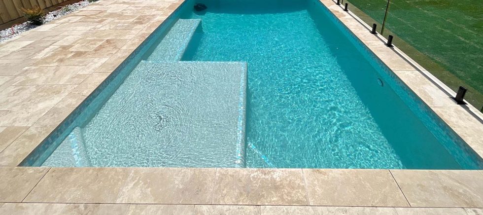 Linen Travertine For Coping And Poolside Tiling And Paving