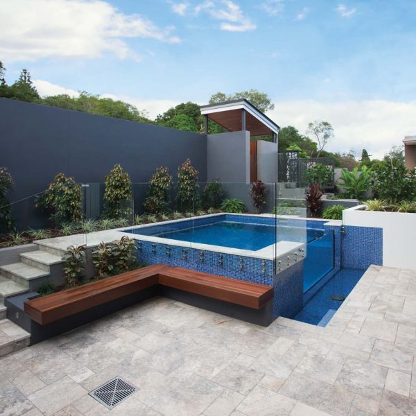 GCR310 Royal Crystal Pearl Blend fully tiled pool