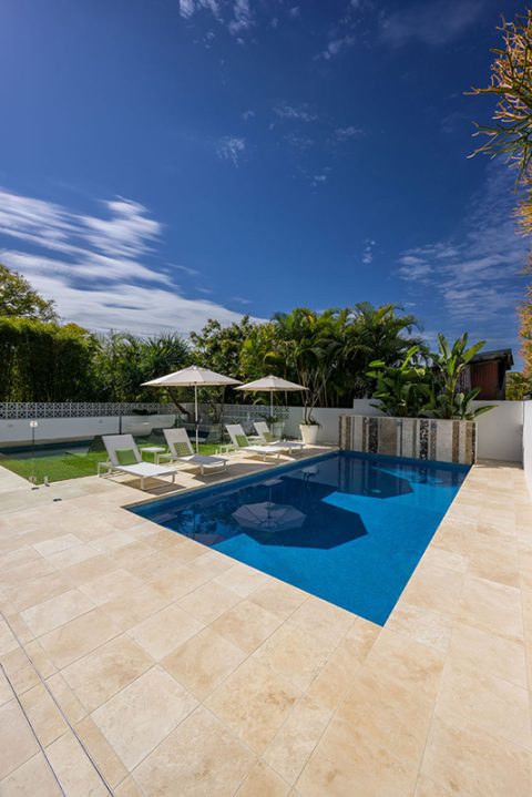 Linen Travertine For Coping And Poolside Tiling And Paving