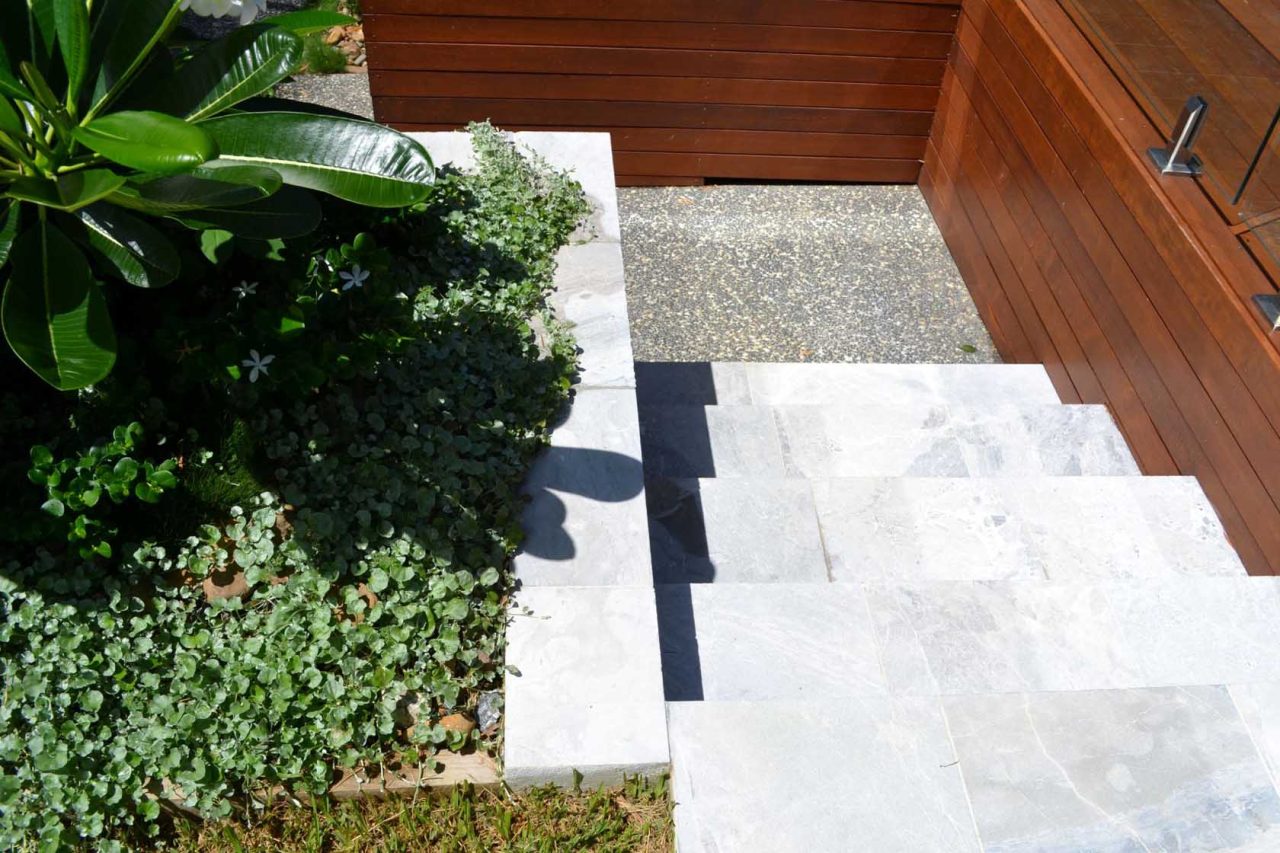 London Grey Marble Pool Coping Tiles And Poolside Paving Tiles   London Grey Marble Stairs 1280x853 