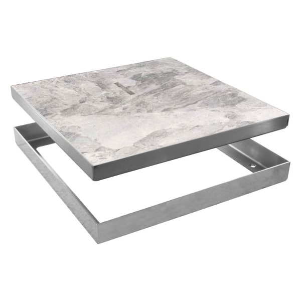 London Grey Marble Quad Skimmer Lid