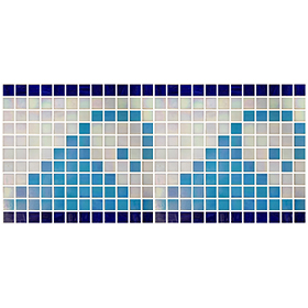 Ocean Wave Pearl Glass Border